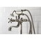 Kingston Brass Freestanding Clawfoot Tub Faucet Package with Supply Line, Polished Nickel CCK226K6 - alternate 2